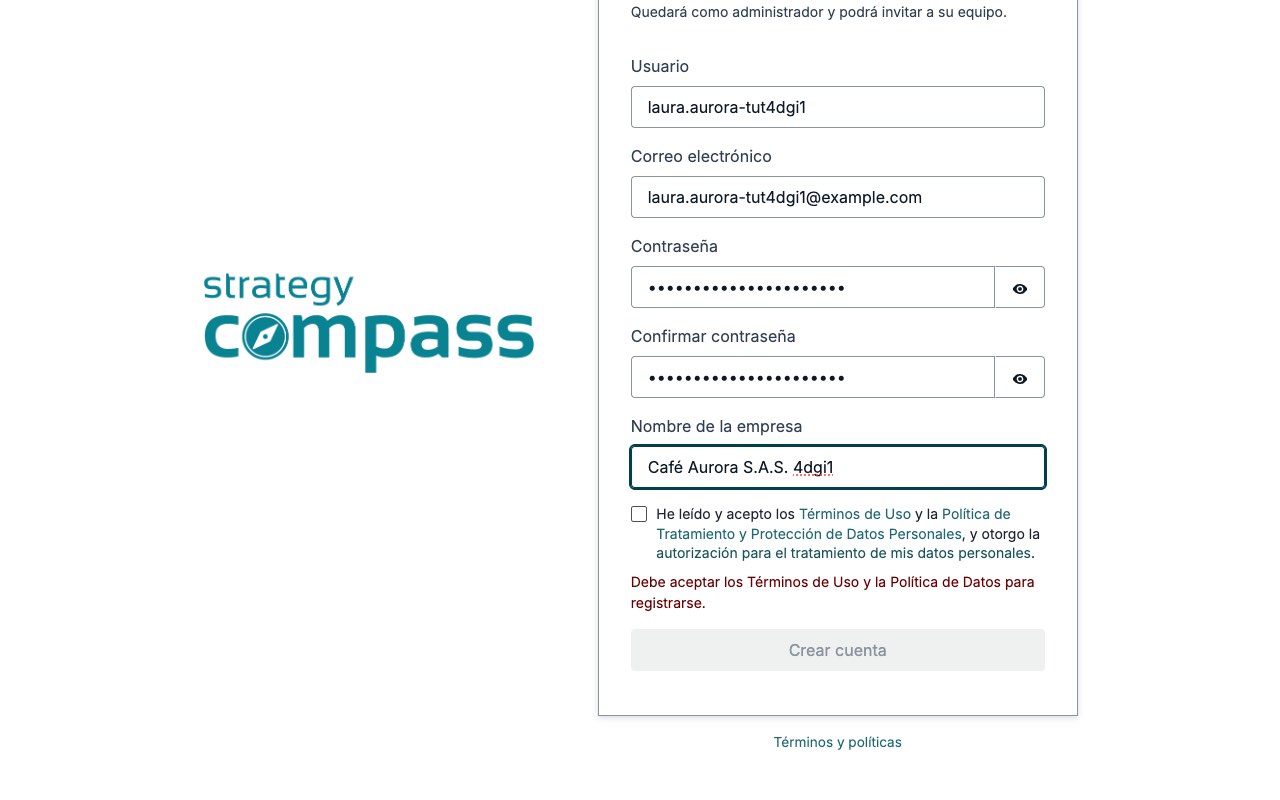 1. Cree su cuenta